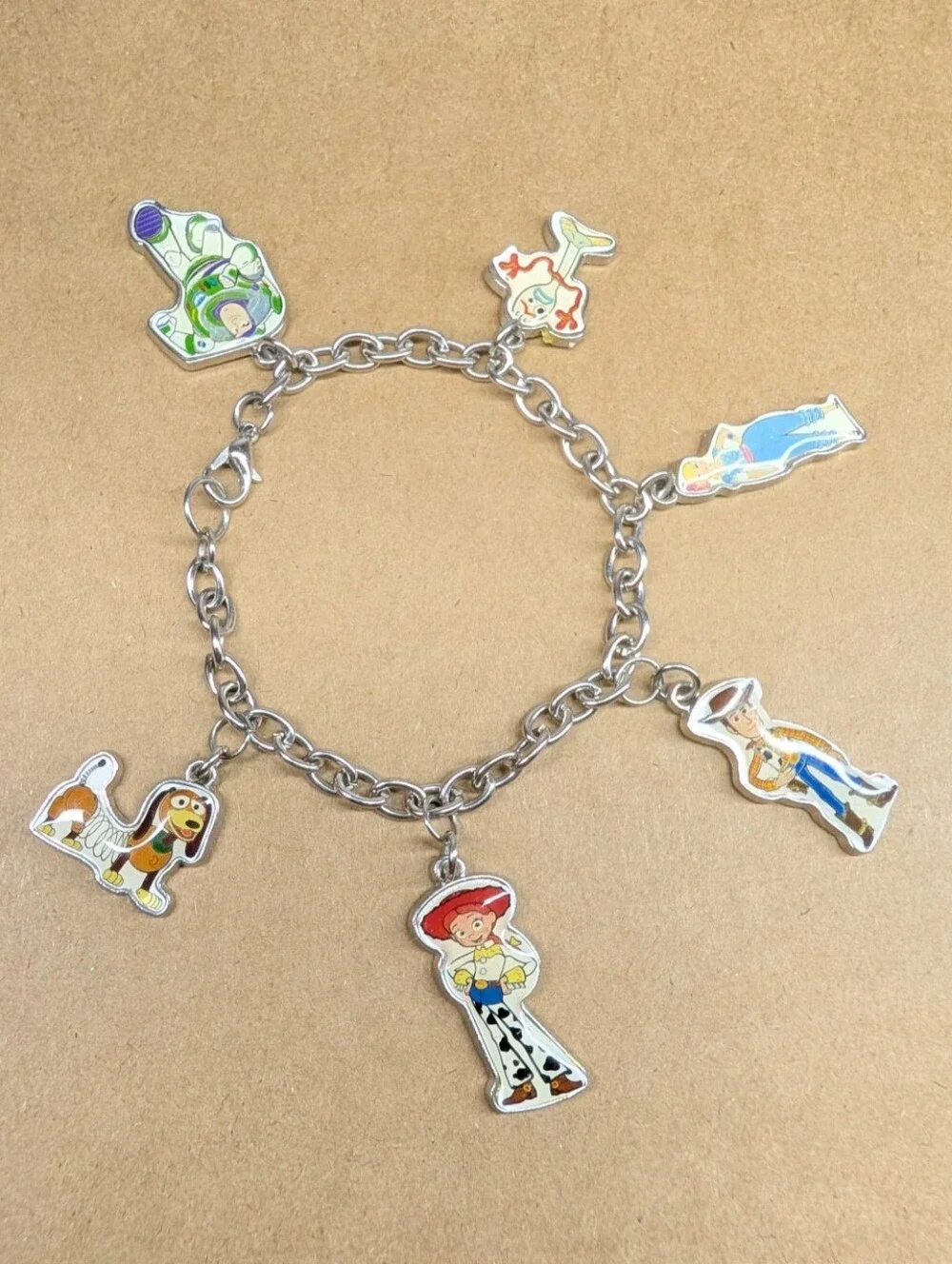 NWOT Girls Womens Toy Story Charm Bracelet Disney Pixar 7.5
